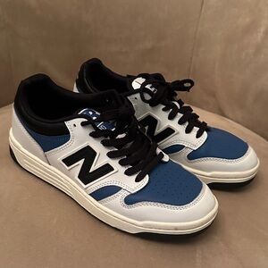 NEW BALANCE 480 LOW RETRO SNEAKERS MEN'S SZ 7 SHOES WHITE BLUE BLACK